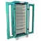 Harloff Slimline Single Column Medical Storage Cart, Glass Door, Key Lock MSPM80-00GK - alternate 1